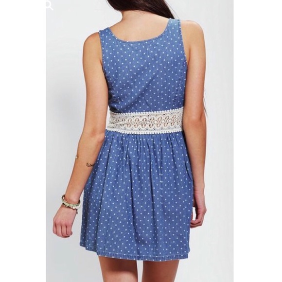 PINS & NEEDLES - CHAMBRAY CROCHET SUNDRESS - Picture 2 of 8